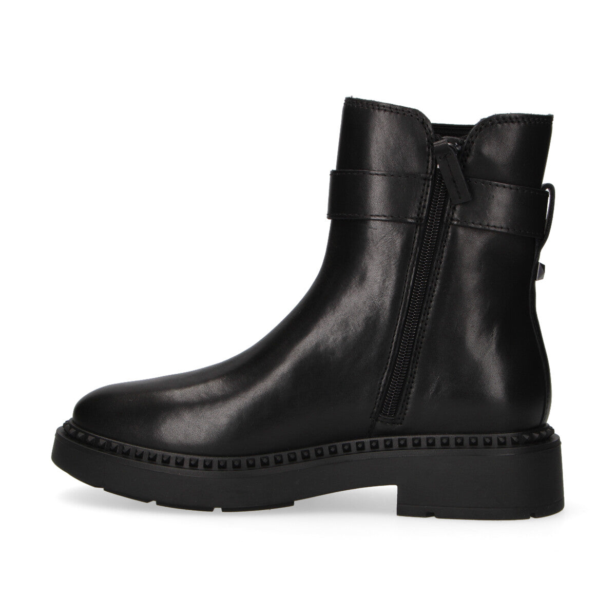 Ash Beatles con fibbia in pelle nera