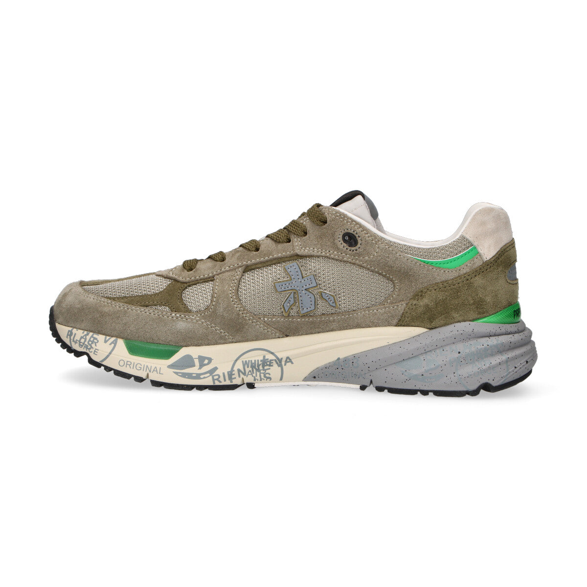 Premiata sneaker Mase in nylon verde