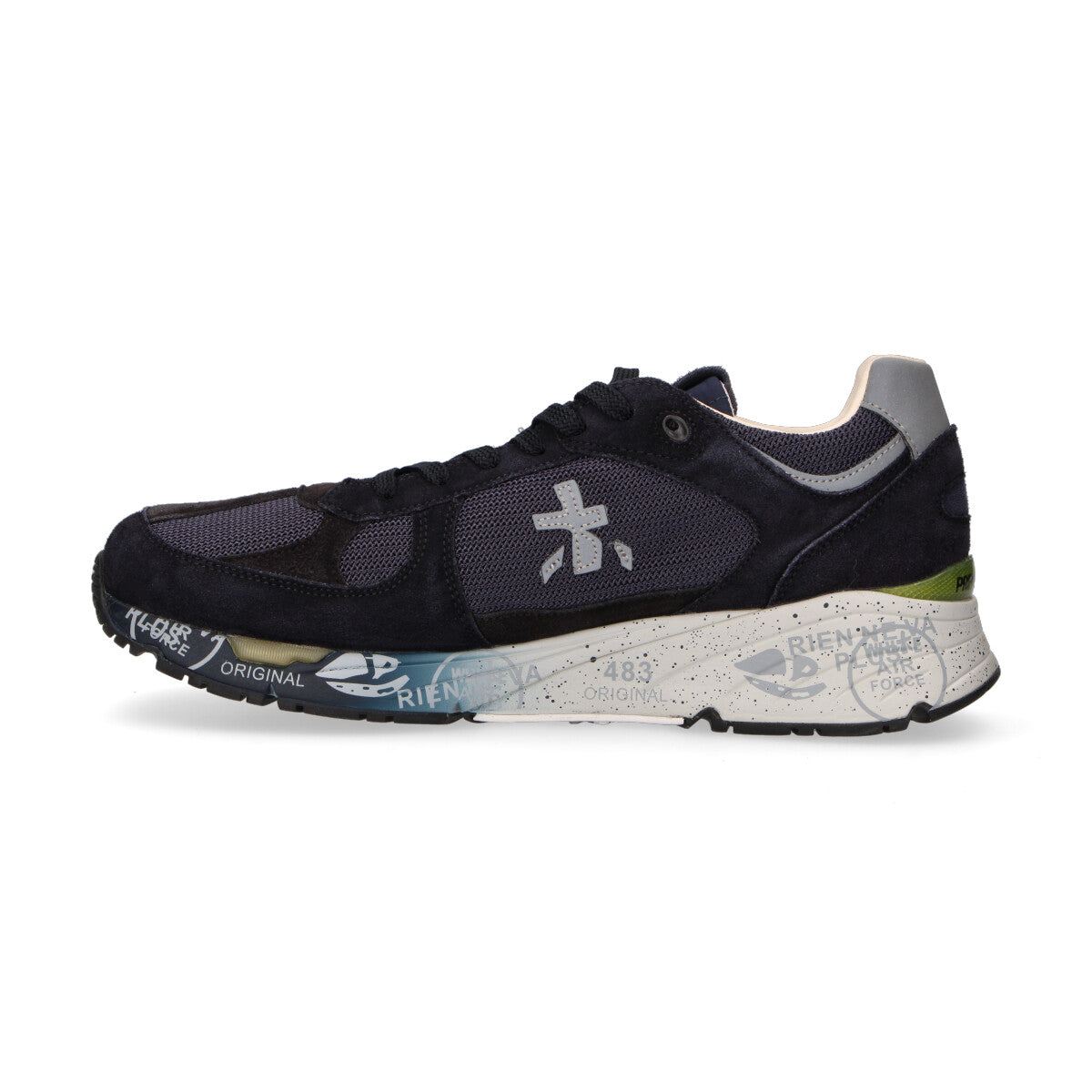 Premiata sneaker Mase camoscio blu