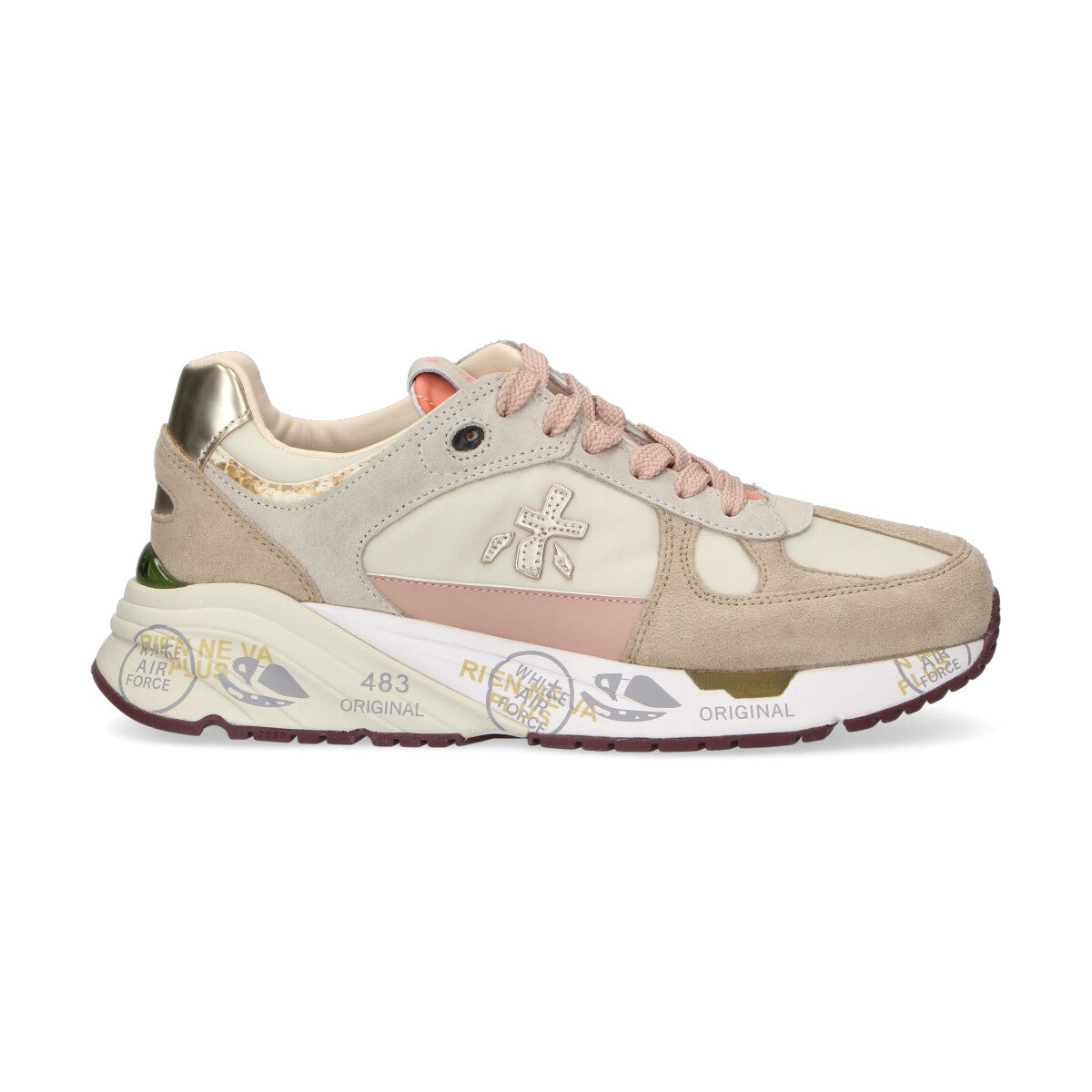 Premiata sneaker Mased beige rosa
