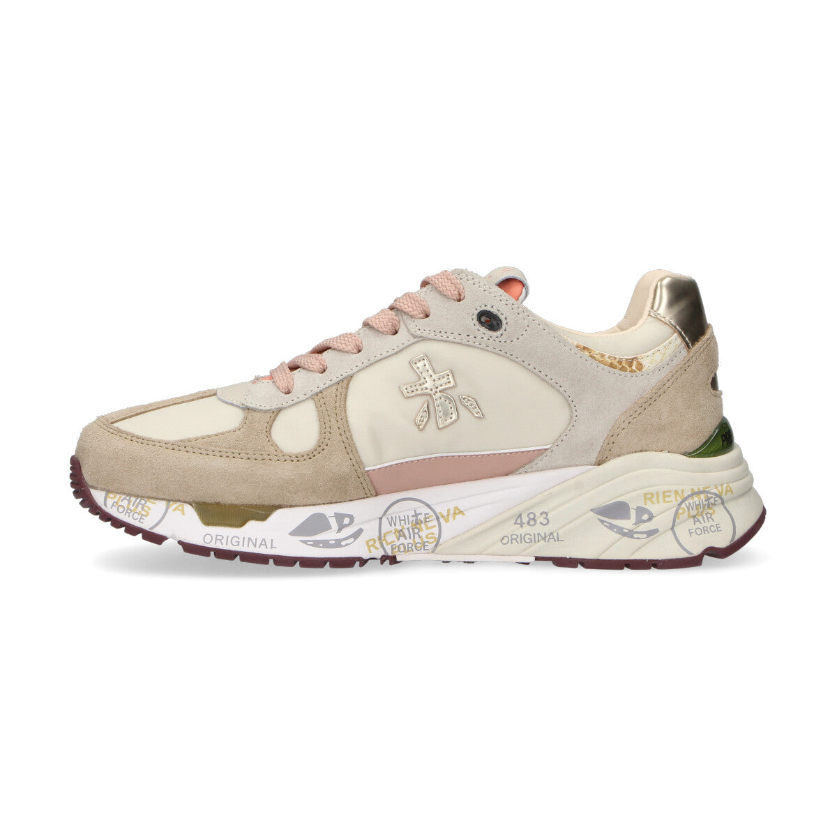 Premiata sneaker Mased beige rosa
