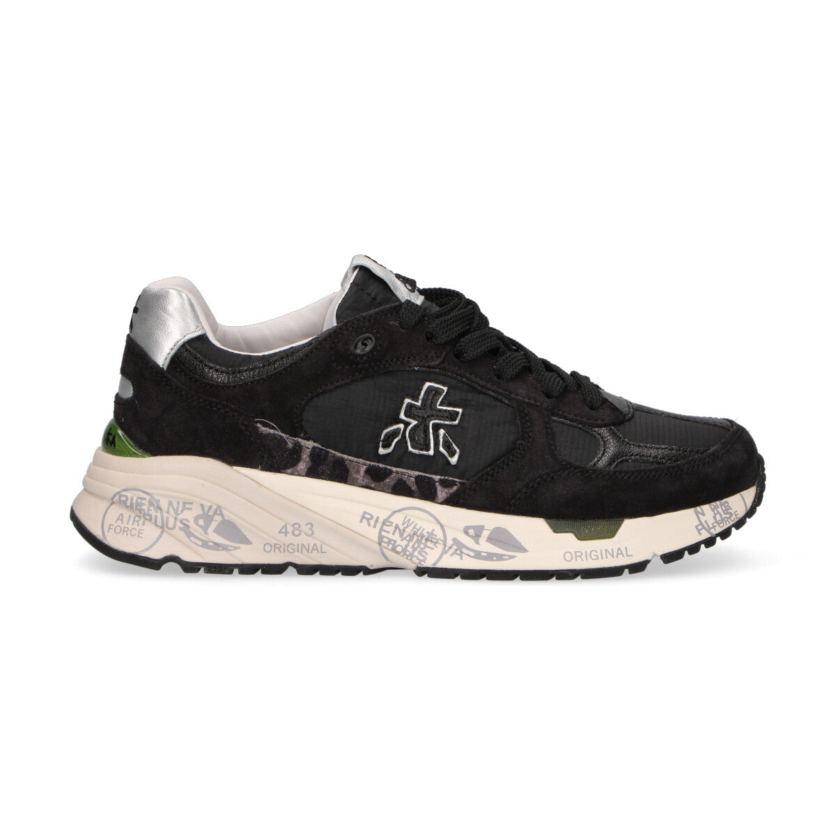 Premiata sneaker Mased in nylon nera