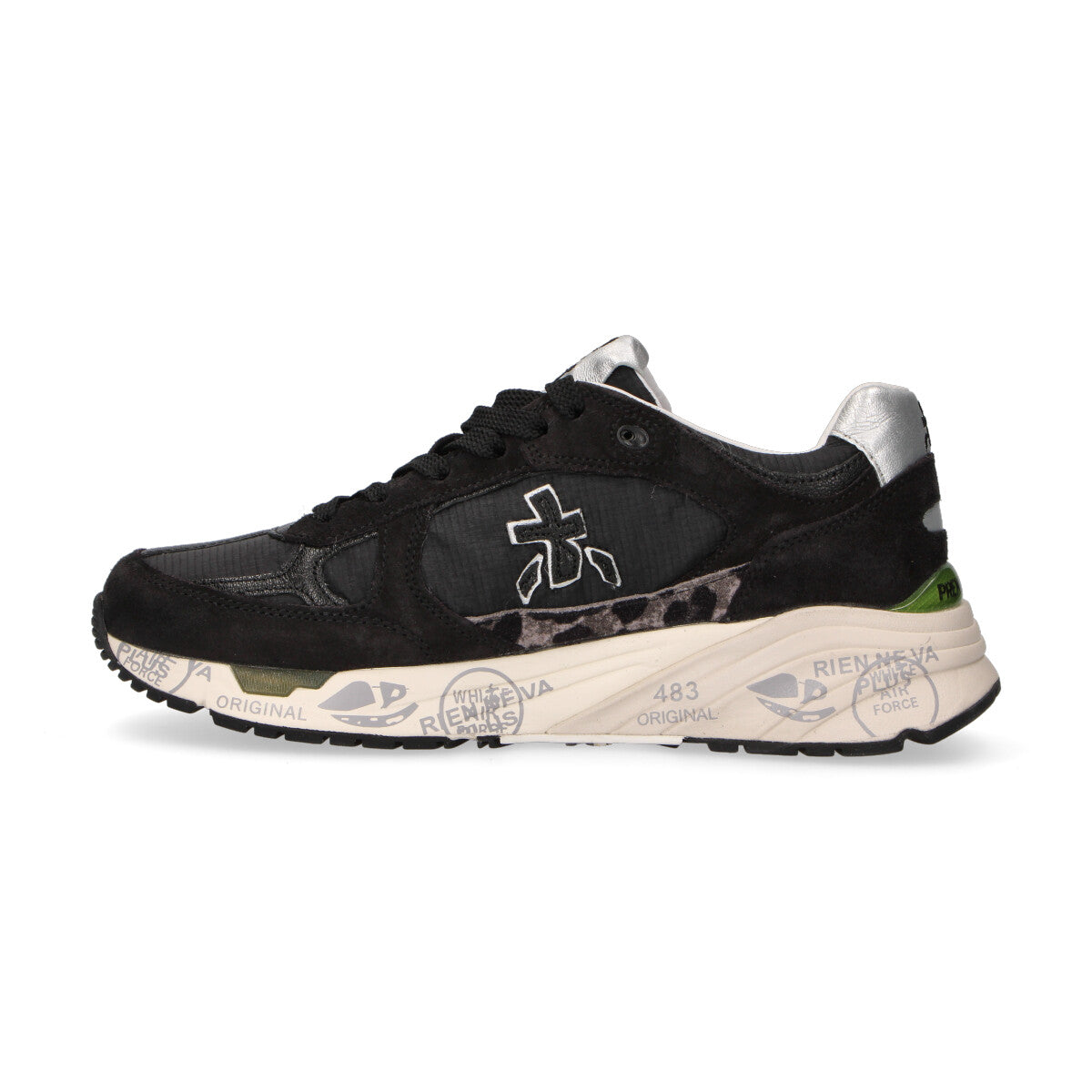 Premiata sneaker Mased in nylon nera