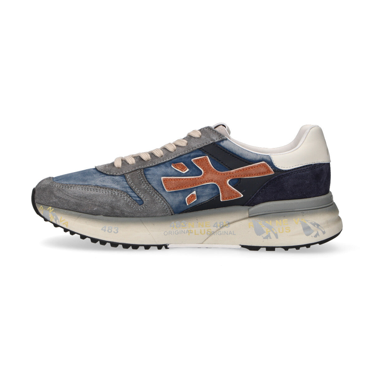 Premiata sneaker Mick in nylon blu