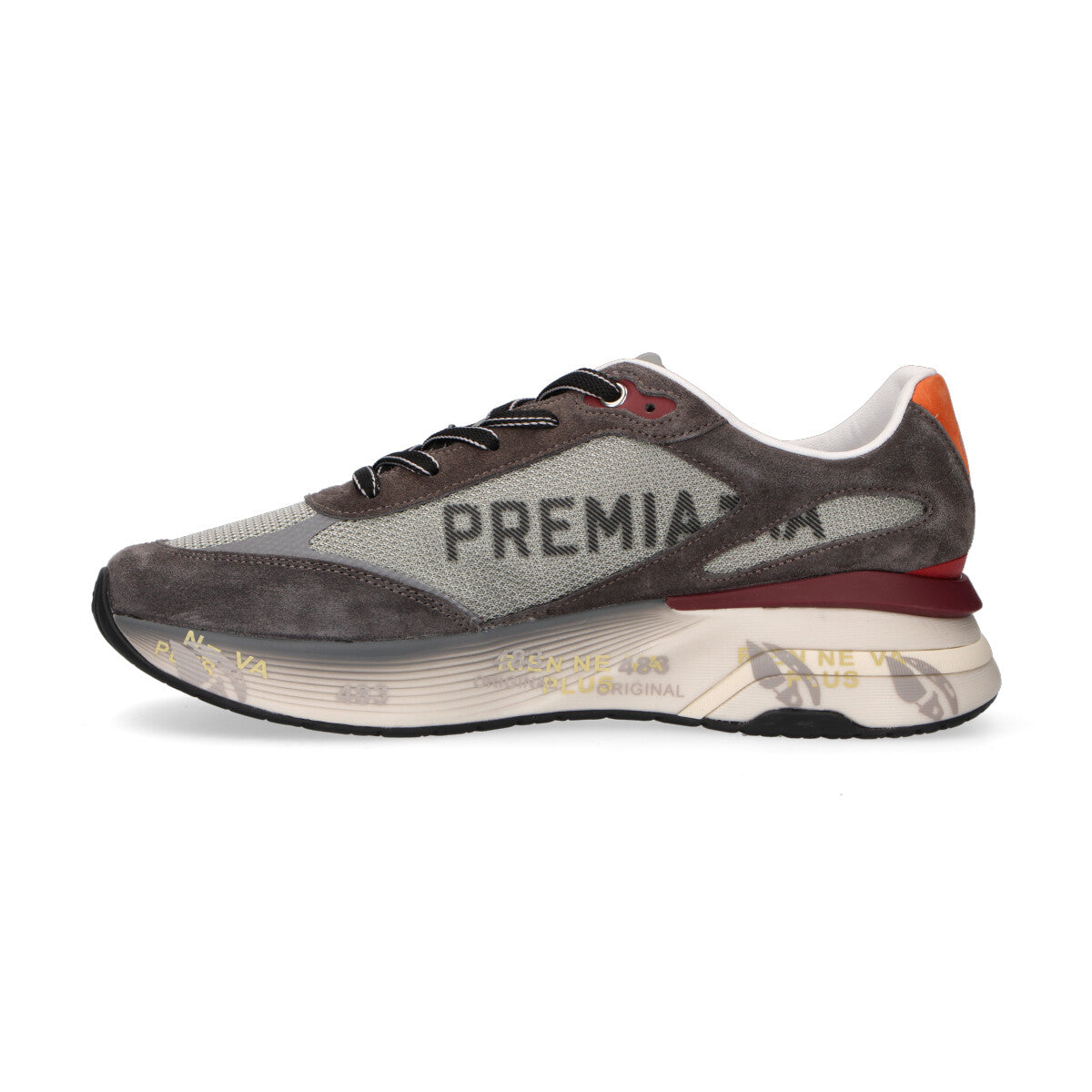 Premiata sneaker Moerun camoscio grigio