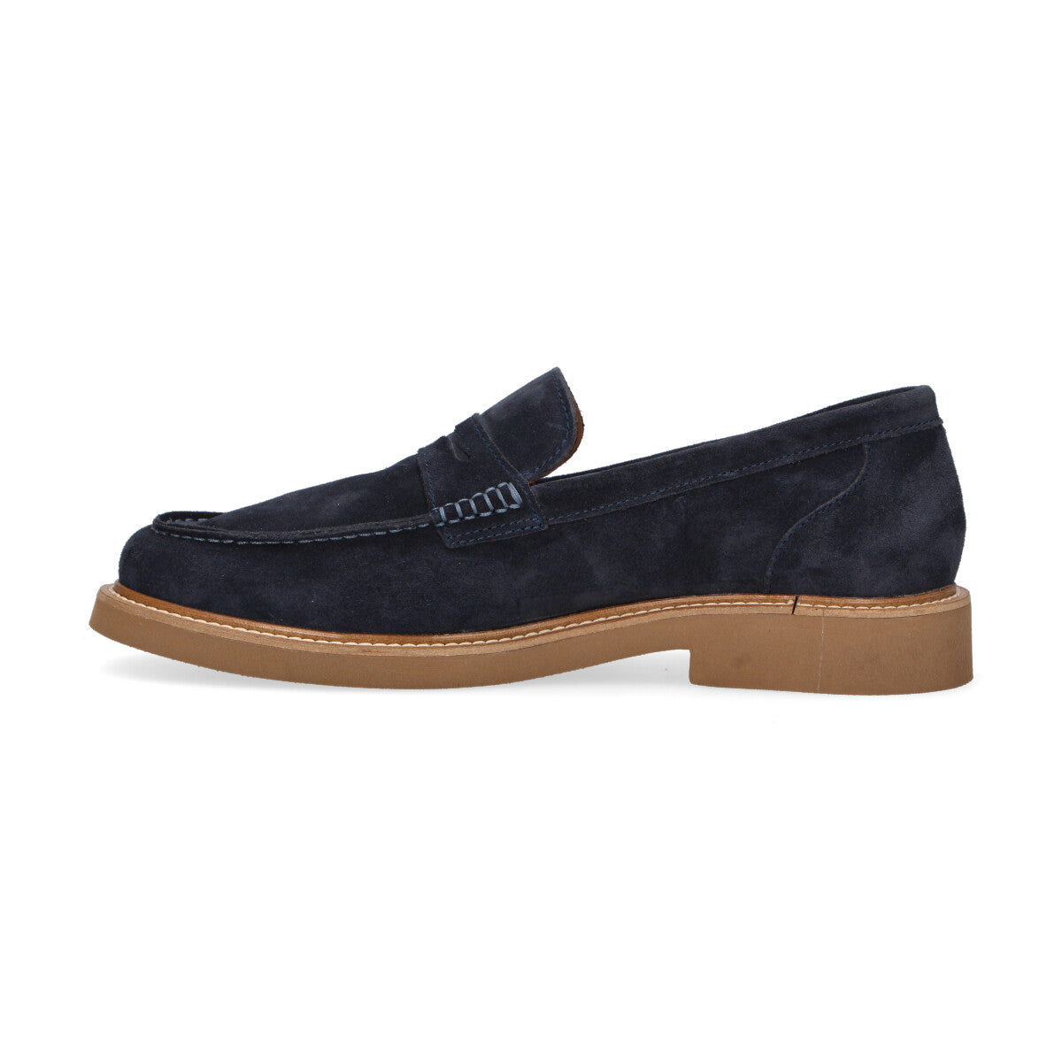 Bekk mocassino Mok camoscio blu