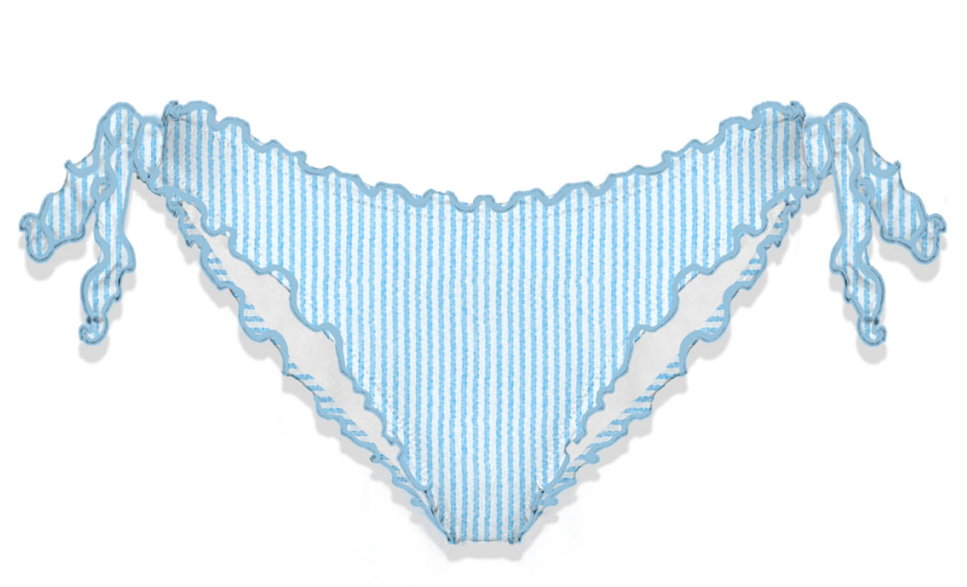 Mc2 Saint Barth slip mare seersucker stripes