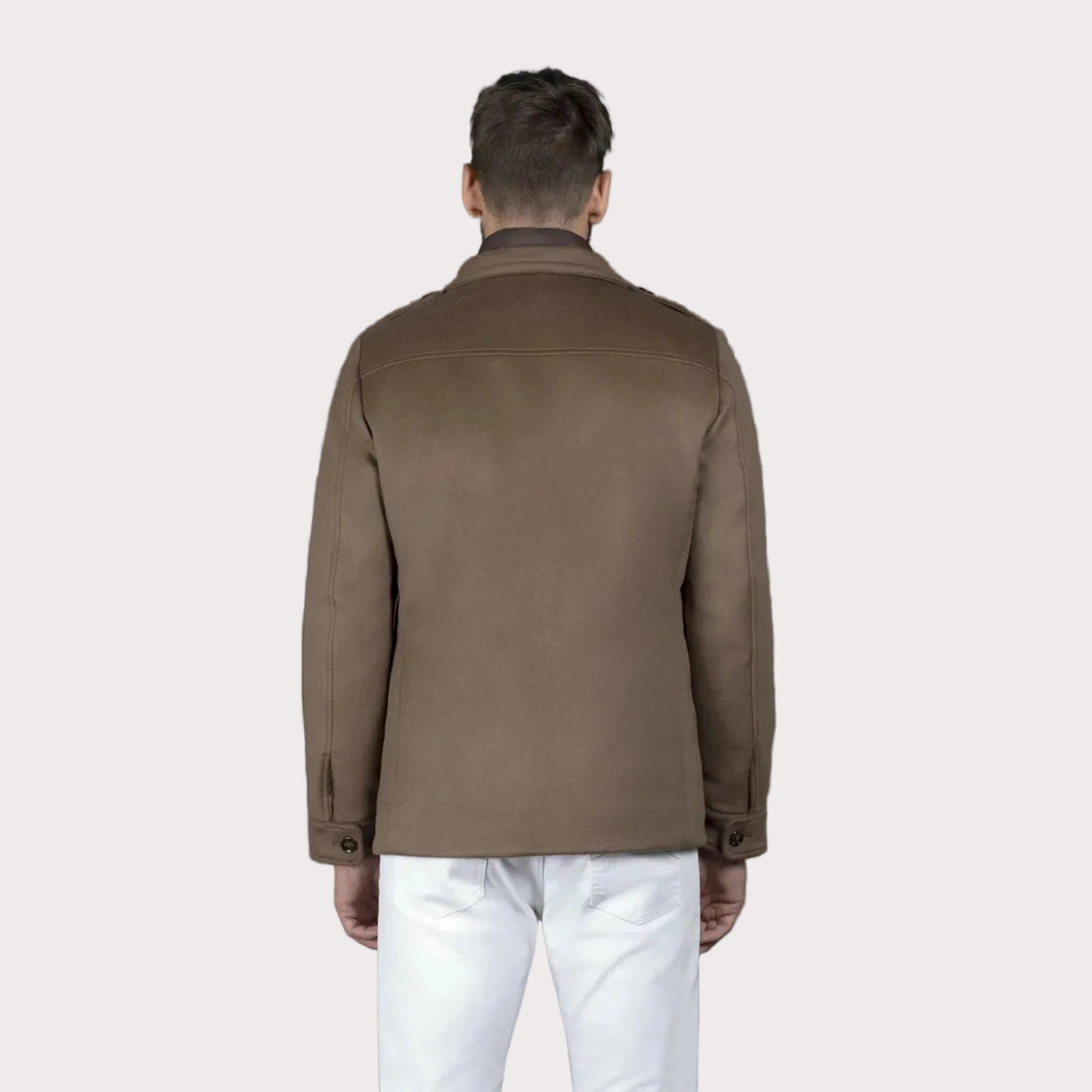 Moorer giaccone doppiopetto in tessuto beaver