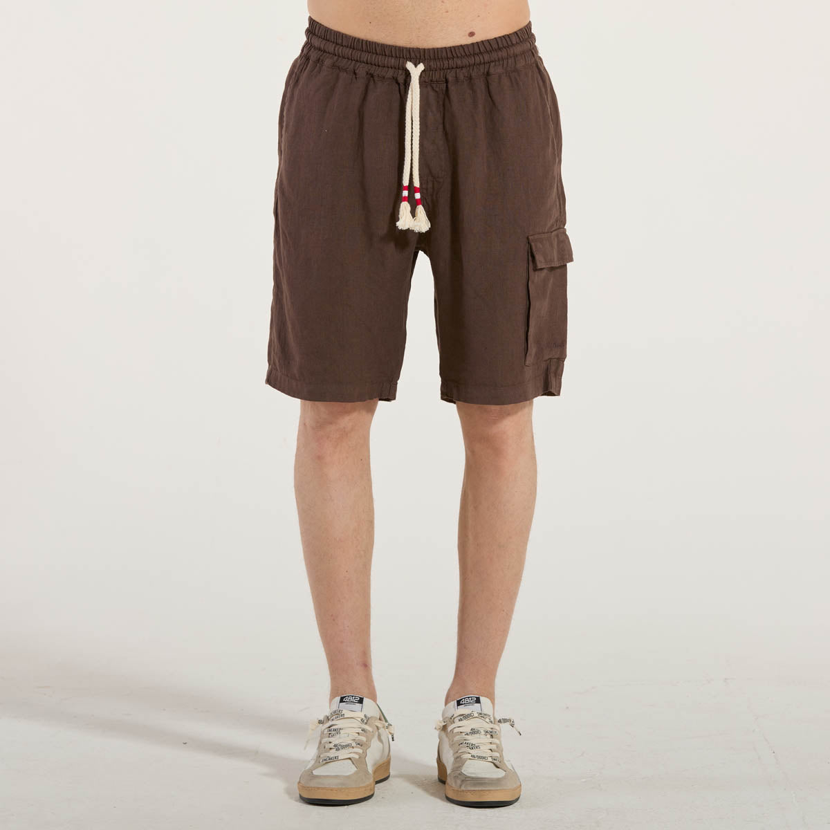 Mc2 Saint Barth bermuda marseille lino marrone