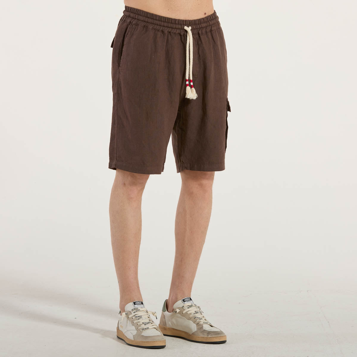 Mc2 Saint Barth bermuda marseille lino marrone