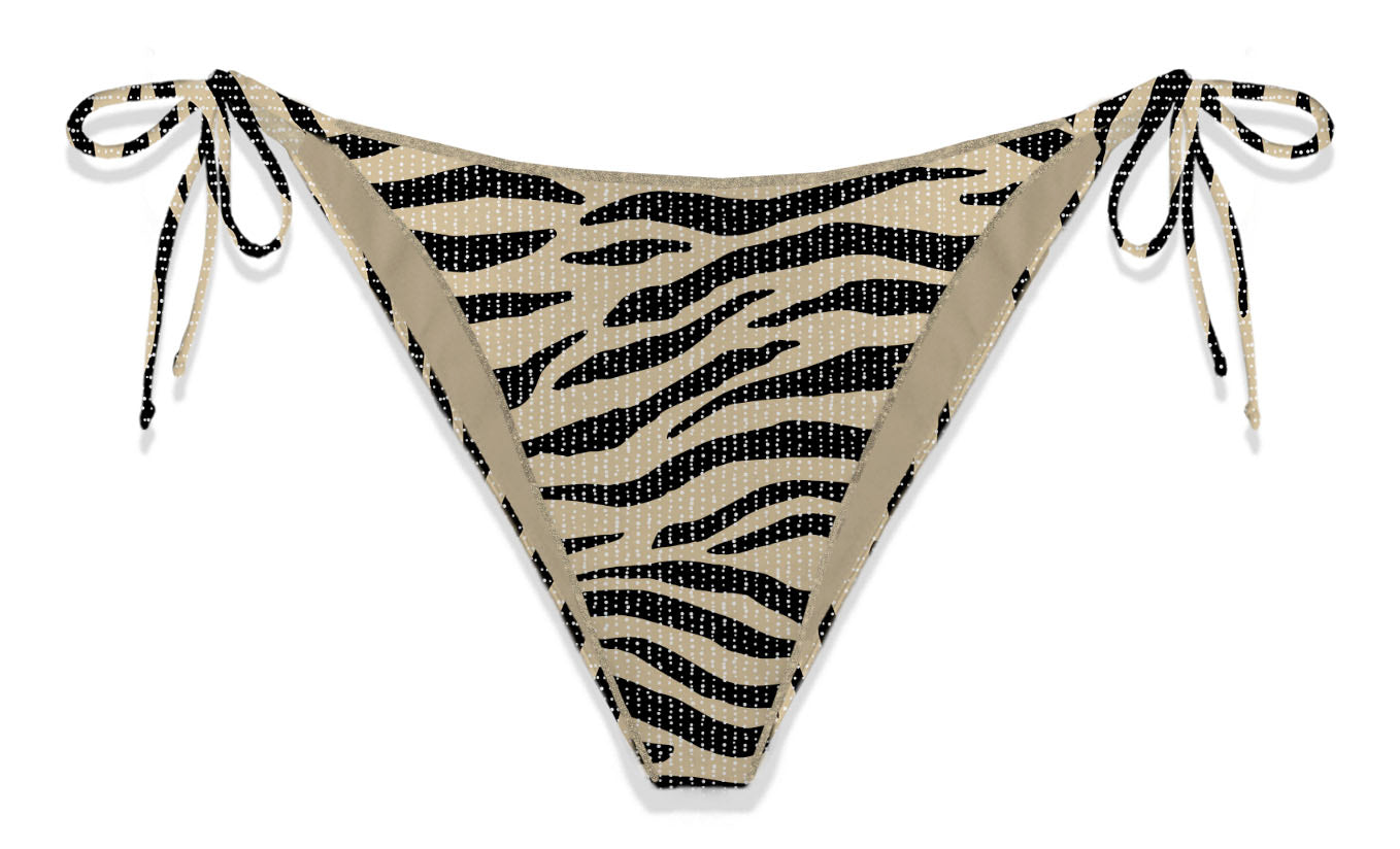 Mc2 Saint Barth slip marielle lurex zebra