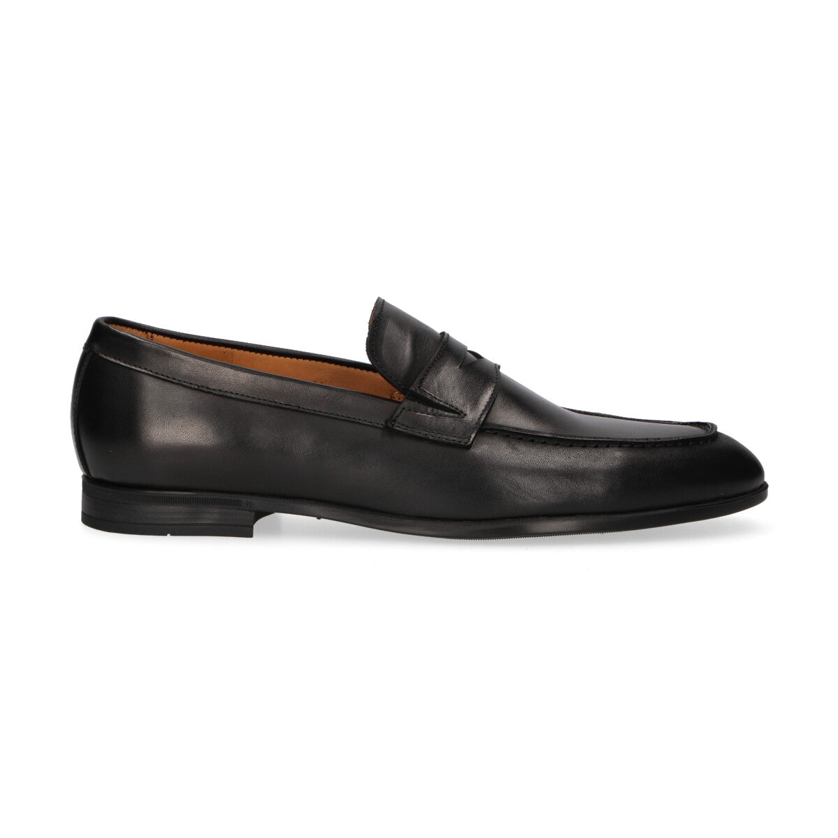 Testoni mocassino in pelle nera