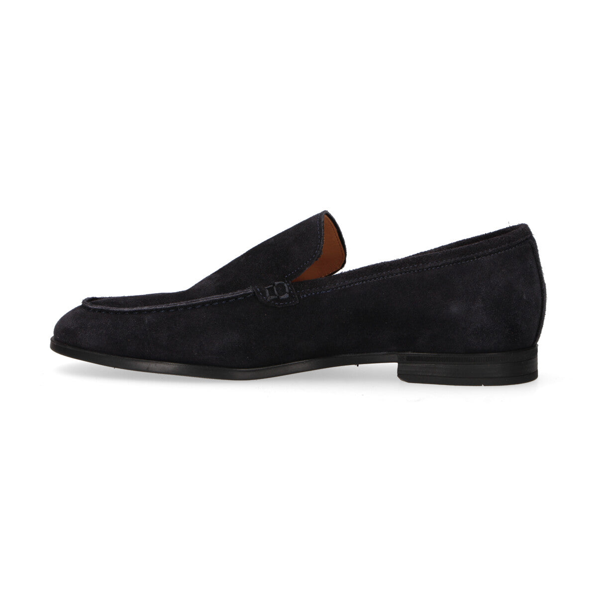 Testoni mocassino in camoscio blu