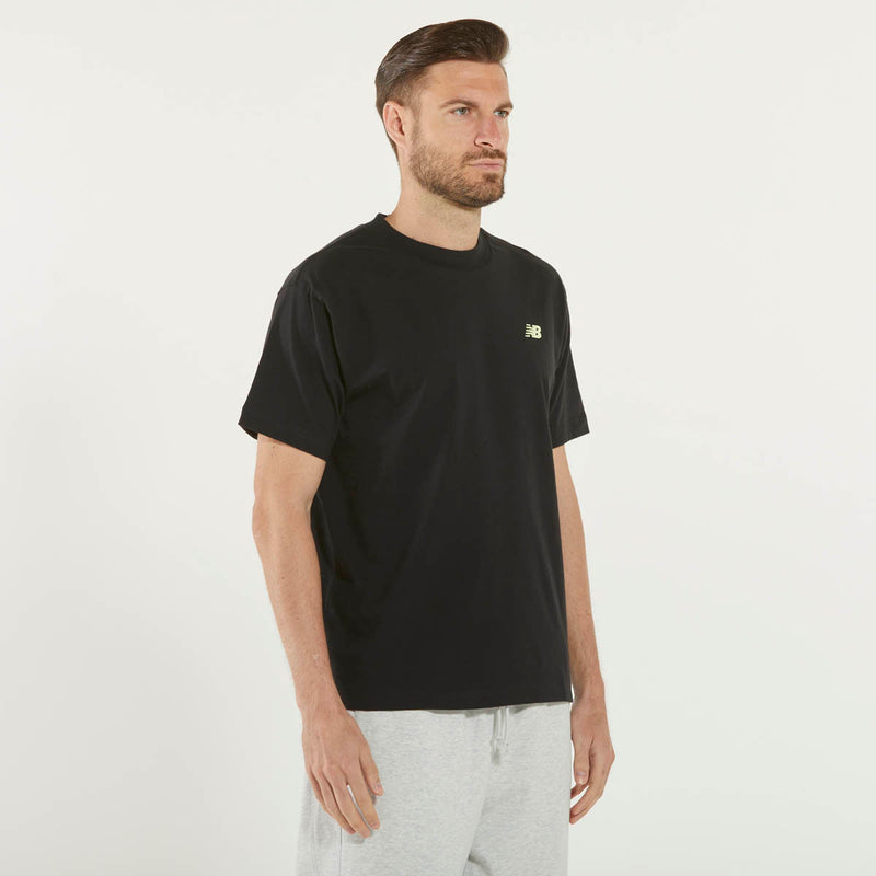 New Balance t-shirt girocollo logo nera