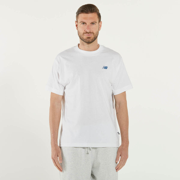 New Balance t-shirt girocollo logo bianca