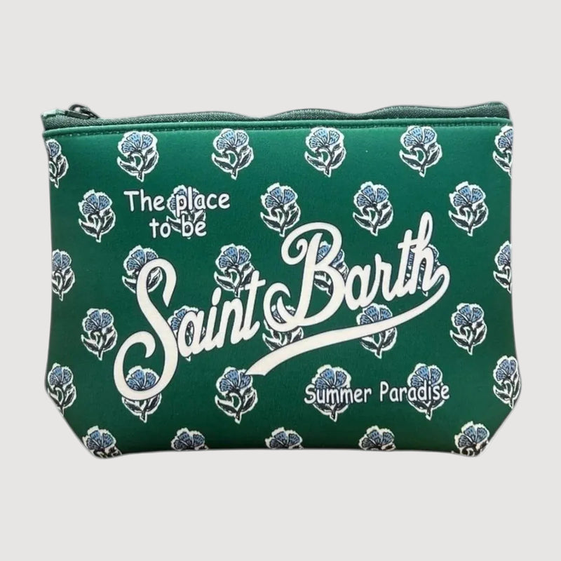 Mc2 Saint Barth pochette Aline Jaipur Bloom verde