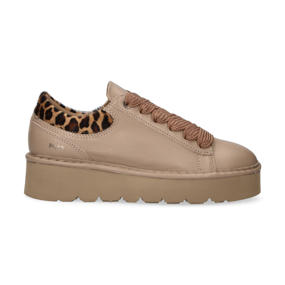 Panchic sneaker Lace-up pelle beige