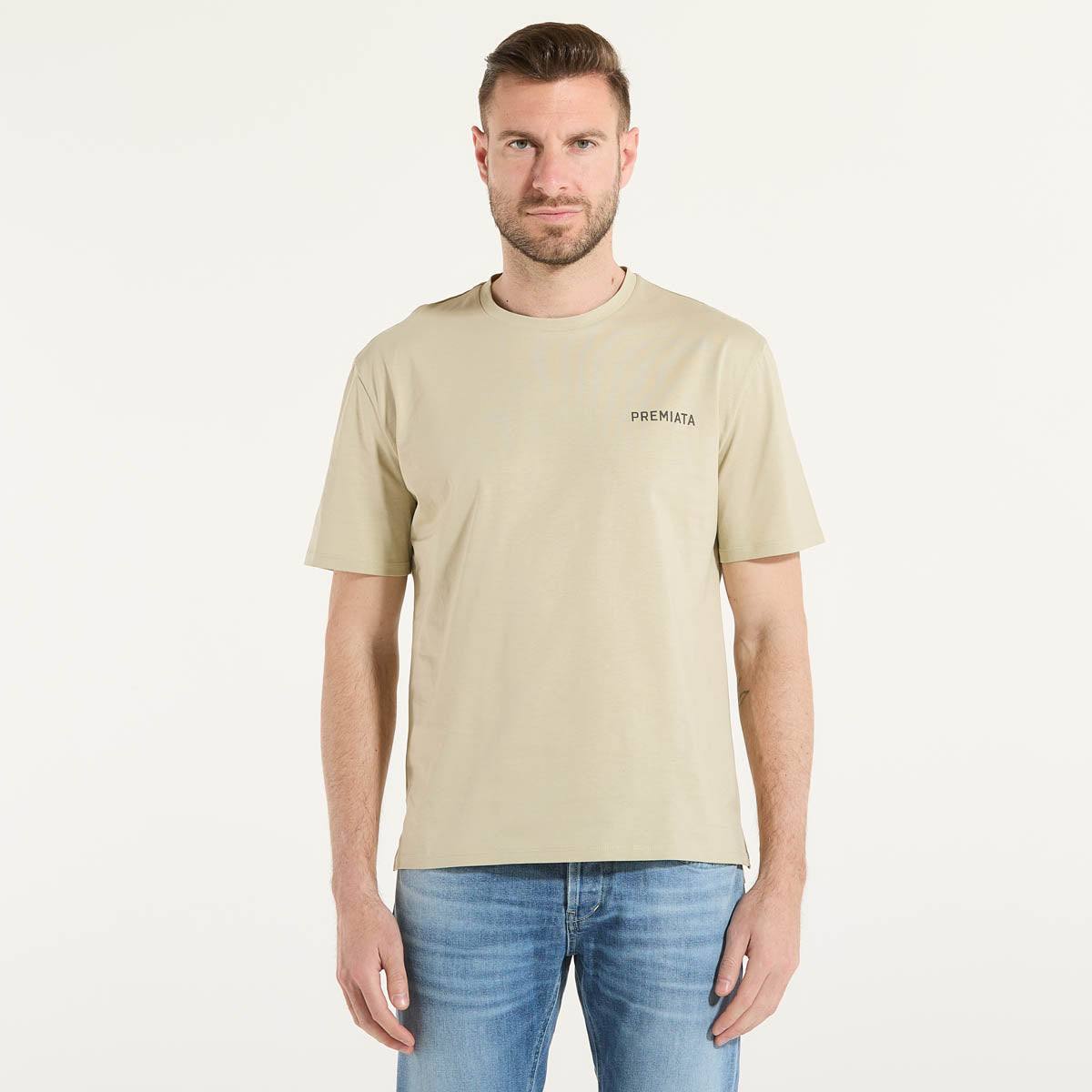 Premiata t-shirt girocollo logata tessuto verde