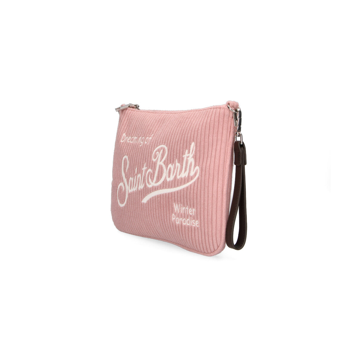 Mc2 Saint Barth pochette Parisienne corduroy rosa