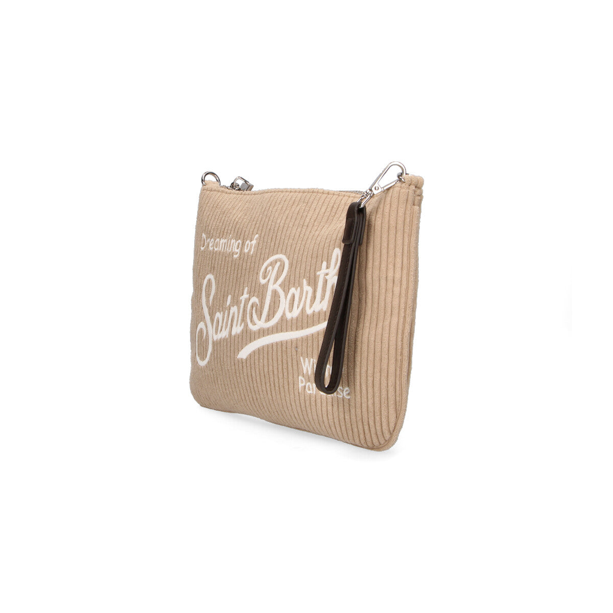 Mc2 Saint Barth pochette Parisienne corduroy beige