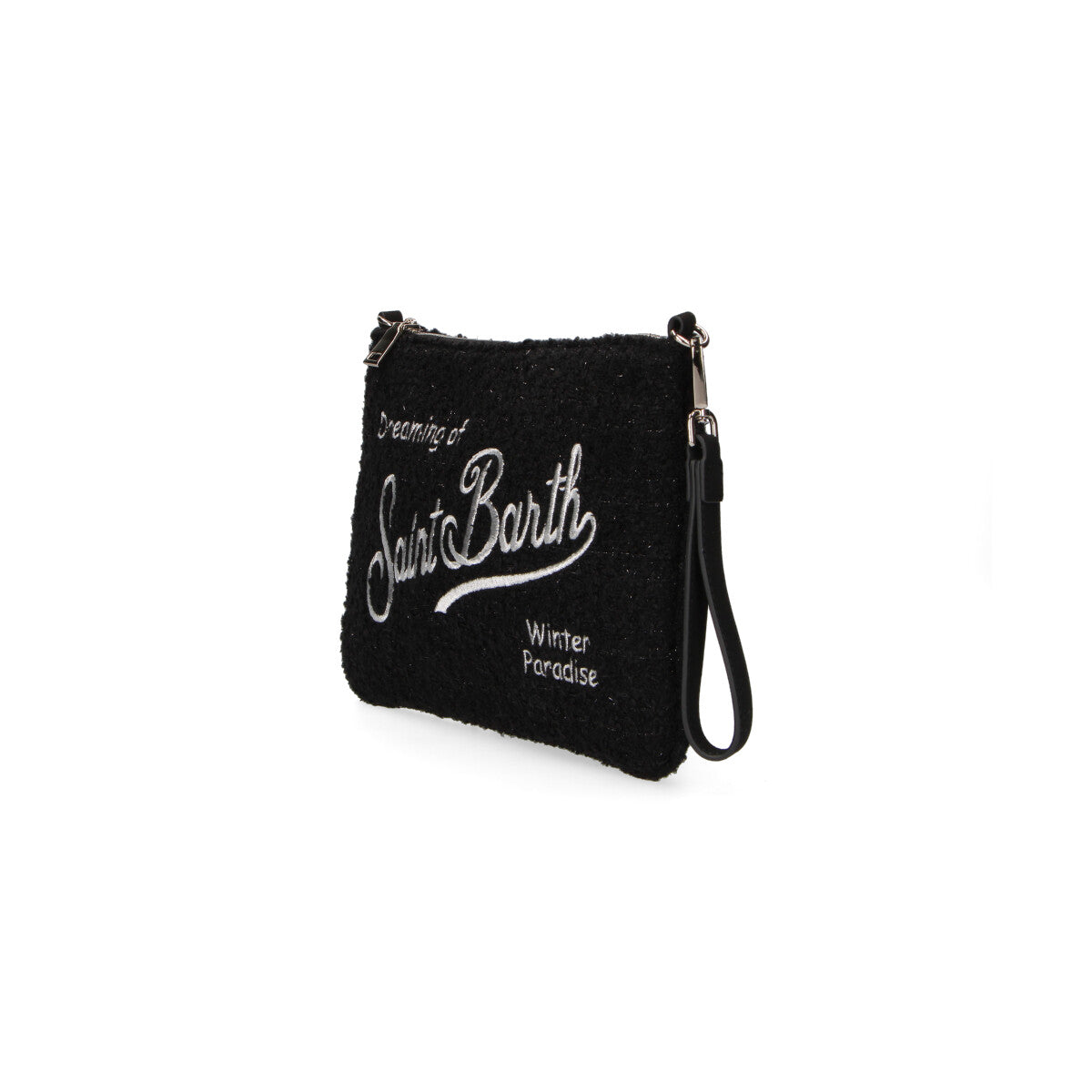 Mc2 Saint Barth pochette parisienne tweed nera