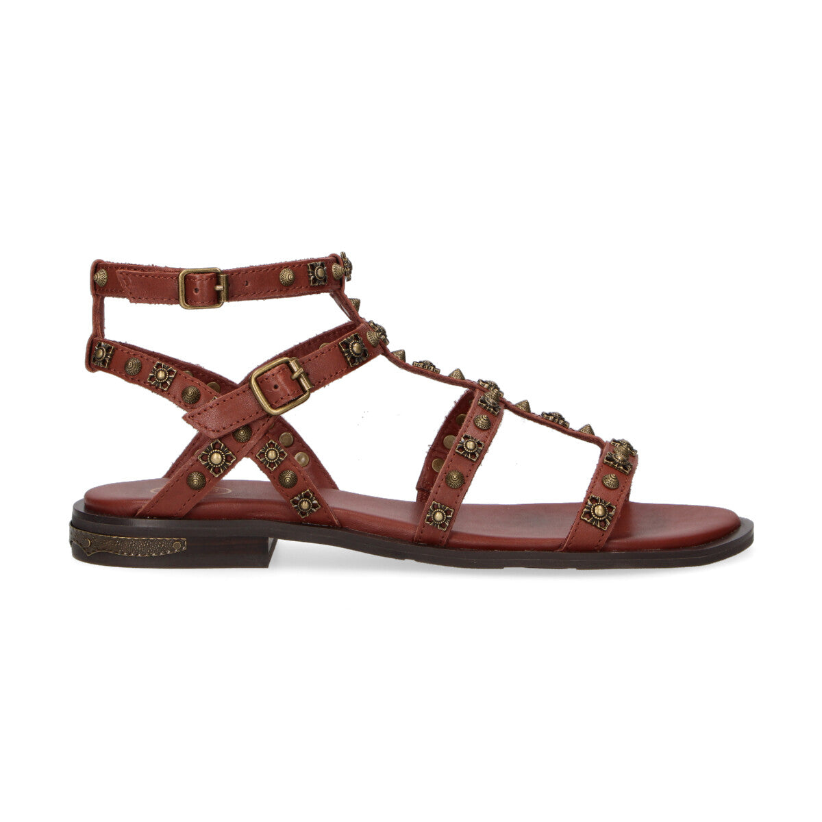 Ash sandalo Pasha con borchie in pelle cuoio