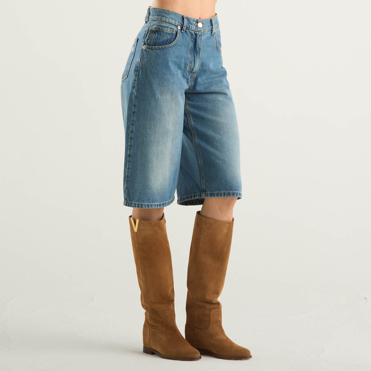 Haveone bermuda kojy in denim chiaro