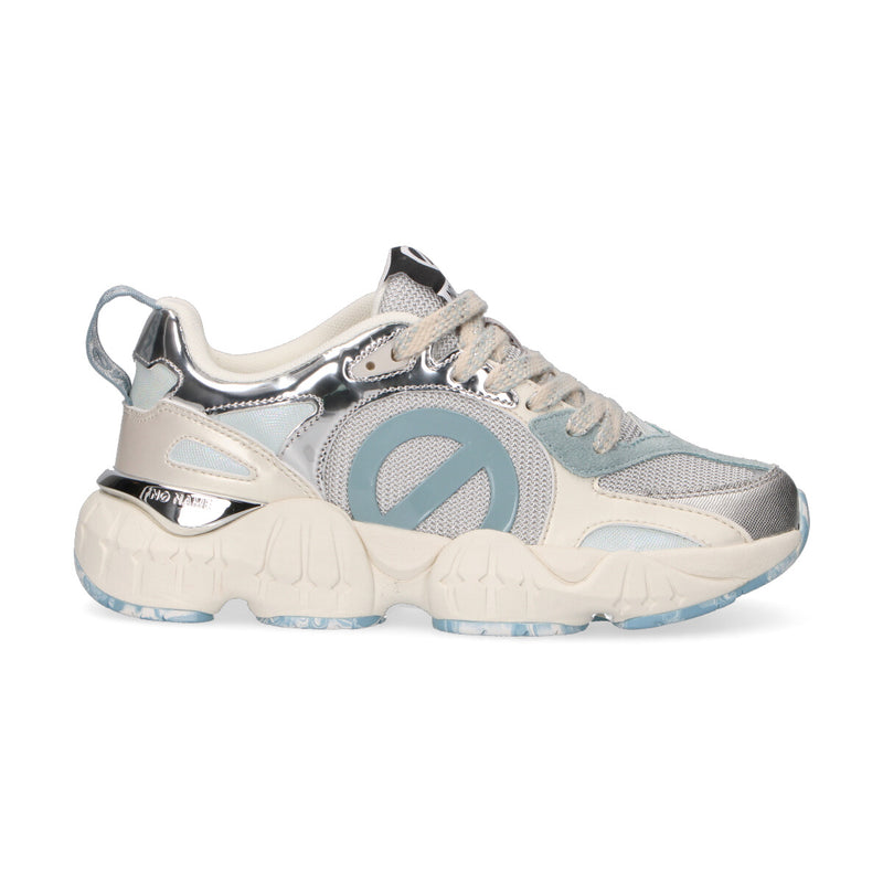 No Name sneaker Krazee Runner nylon azzurro