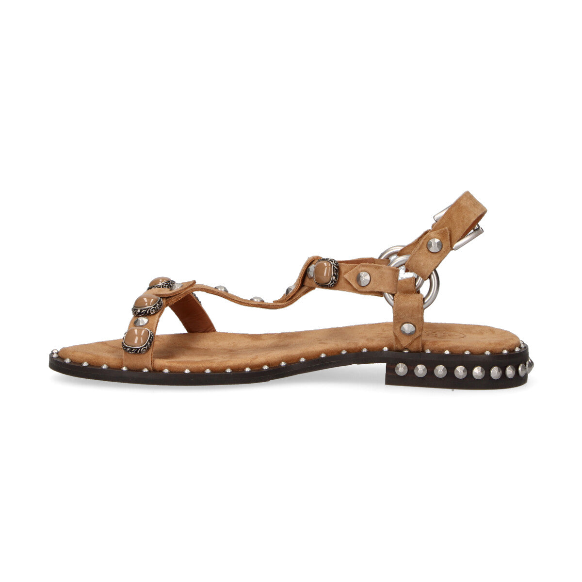 Ash sandalo Podium con gioielli in nabuk Moka Mou