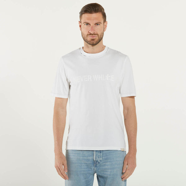 Premiata t-shirt girocollo never white bianca