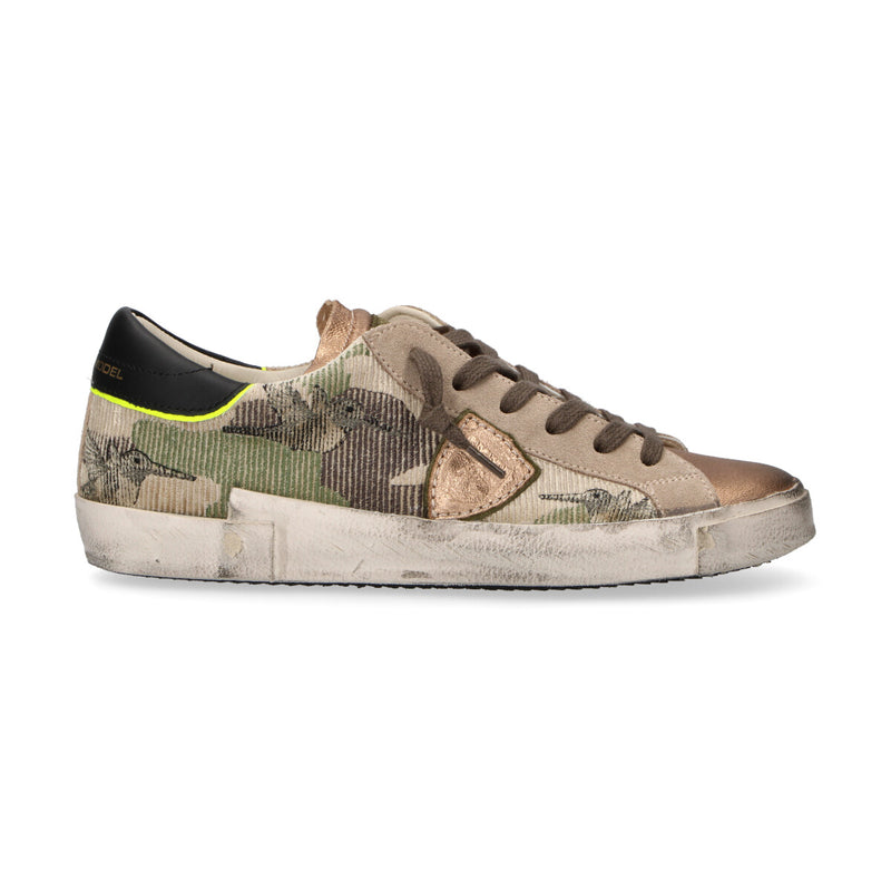 Philippe Model sneakers camou colibri beige bronzo