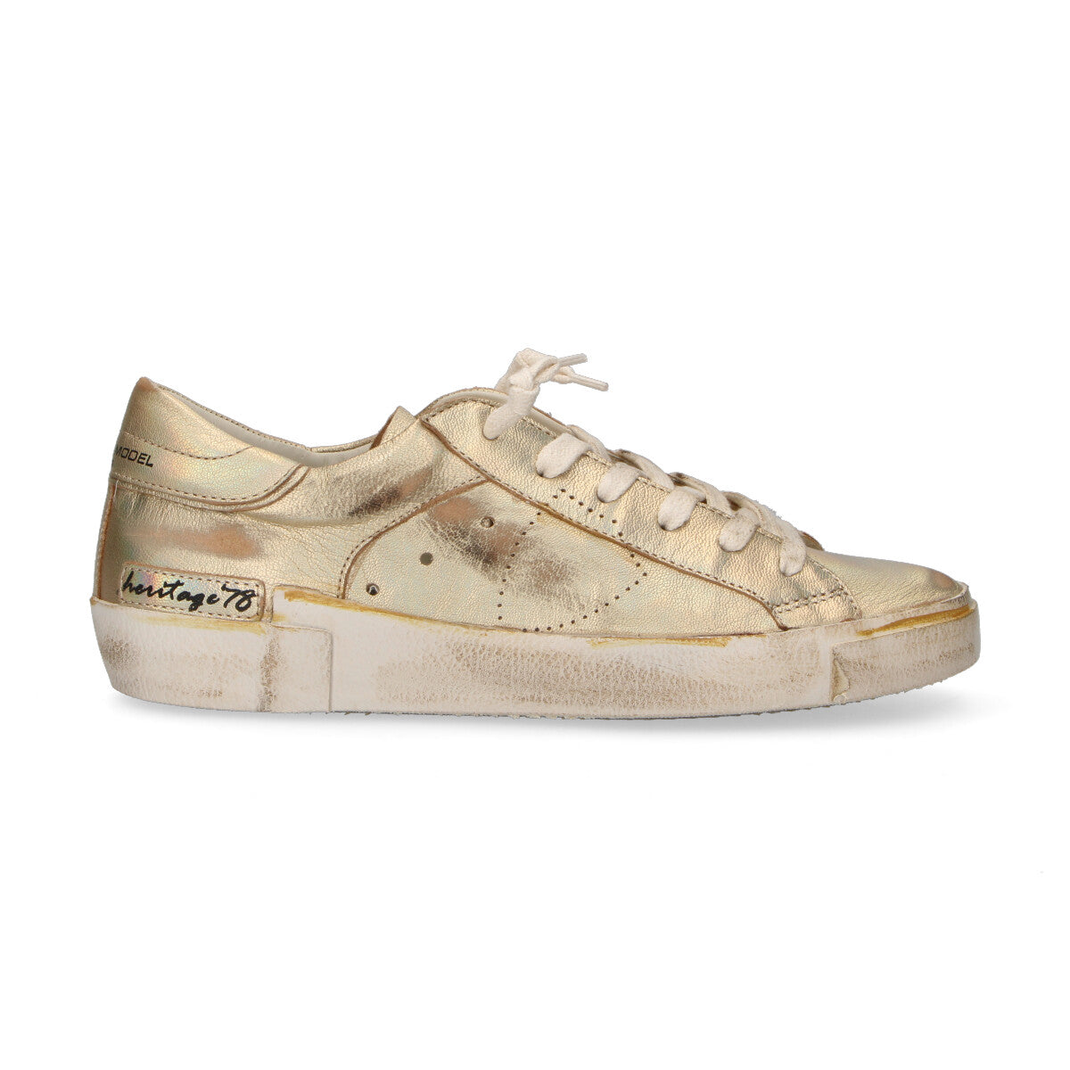 Philippe Model sneaker Paris Vintage in pelle oro