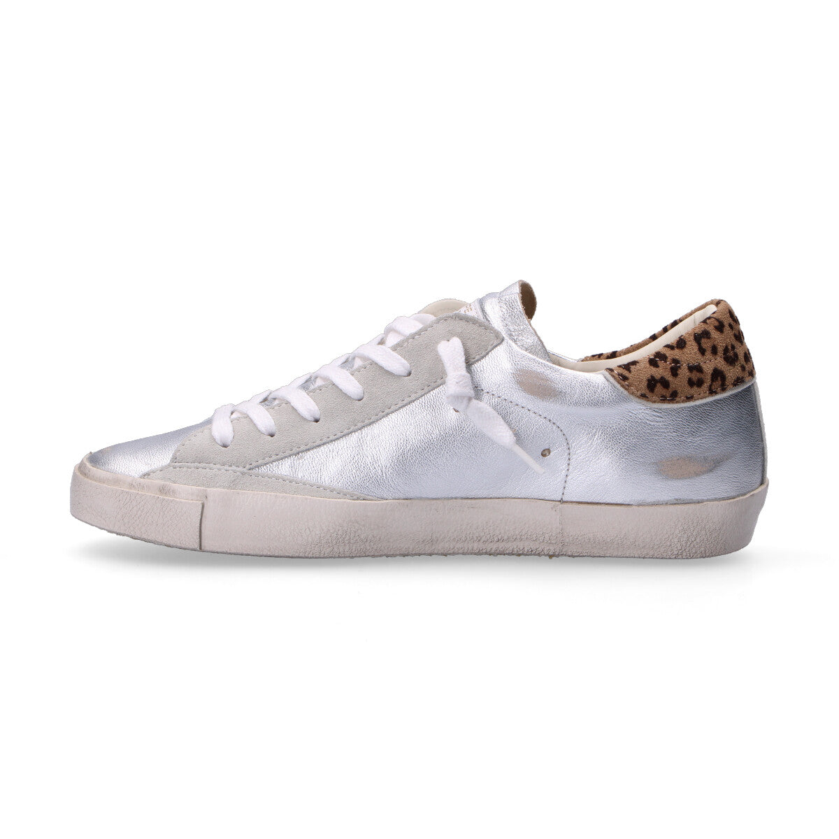 Philippe Model sneaker PRSX metal leo argento leo