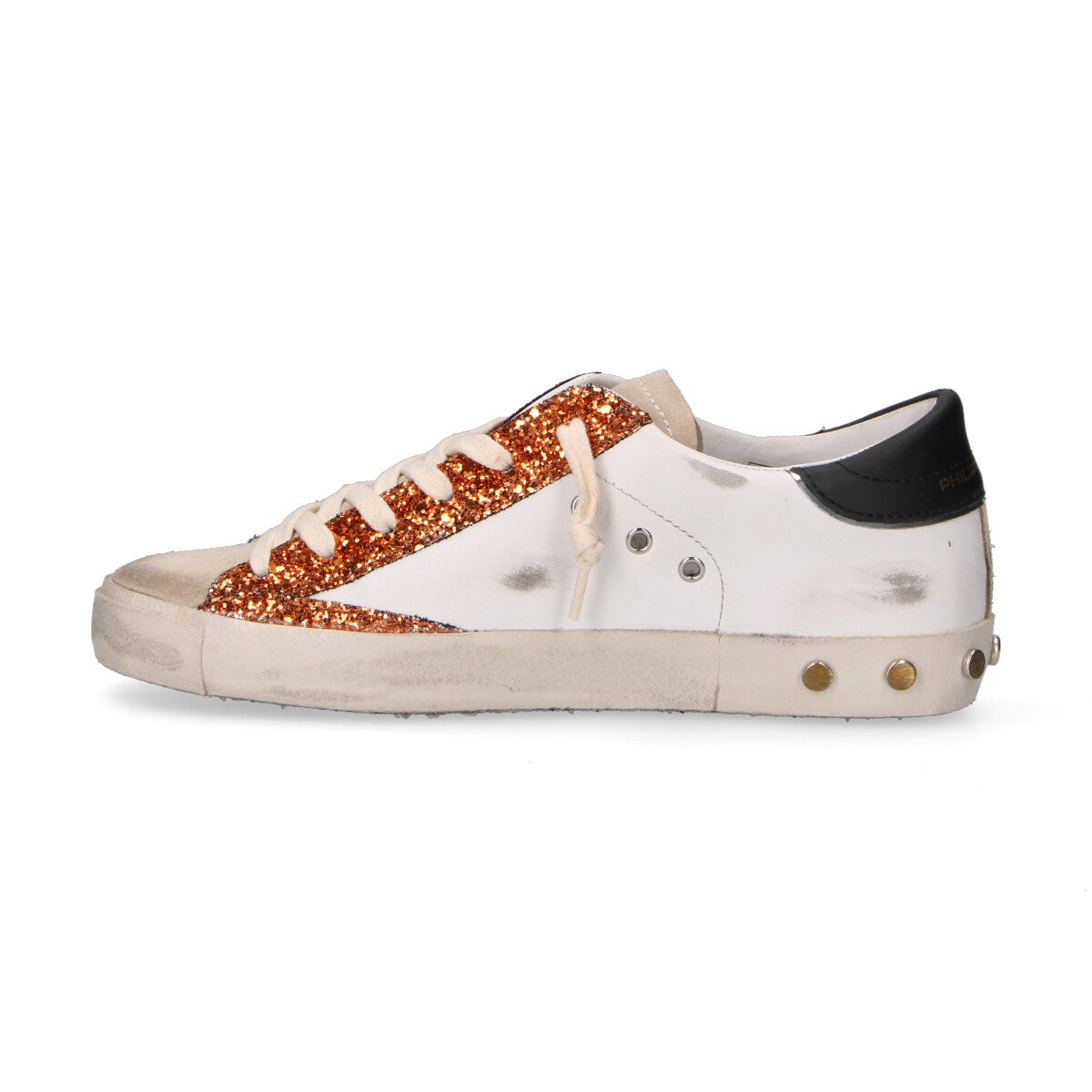 Philippe Model sneaker Paris in glitter arancio