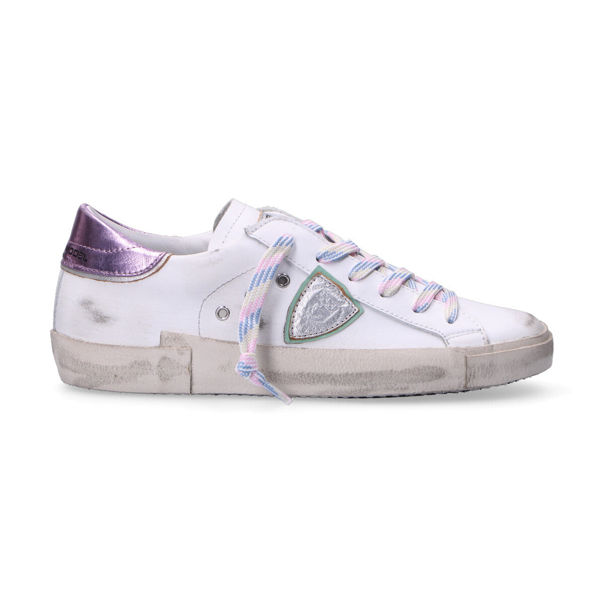 Philippe Model sneaker prsx veau metal bianca