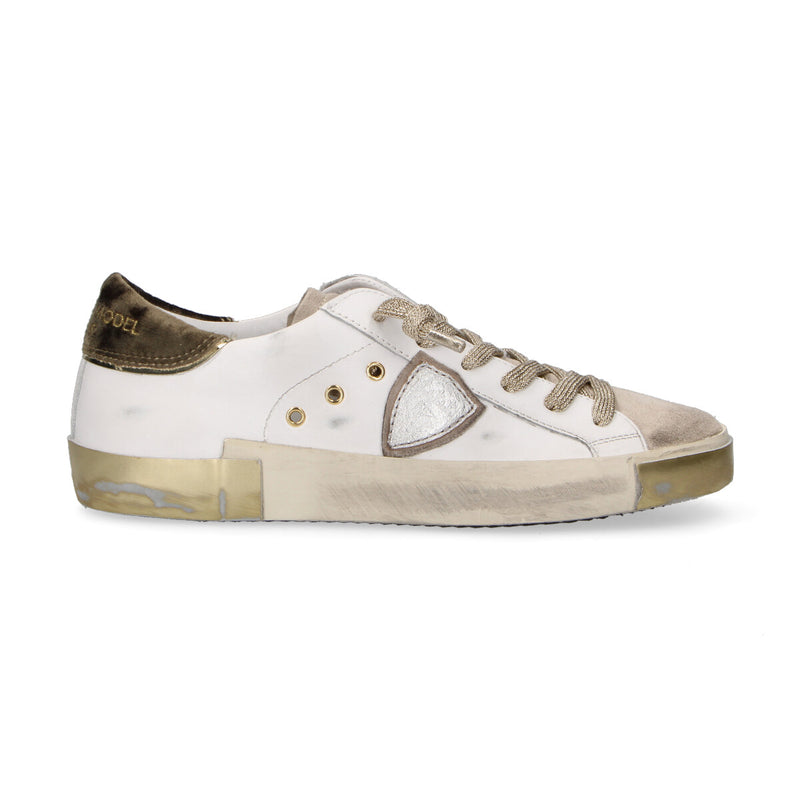 Philippe Model sneaker Paris in velluto verde