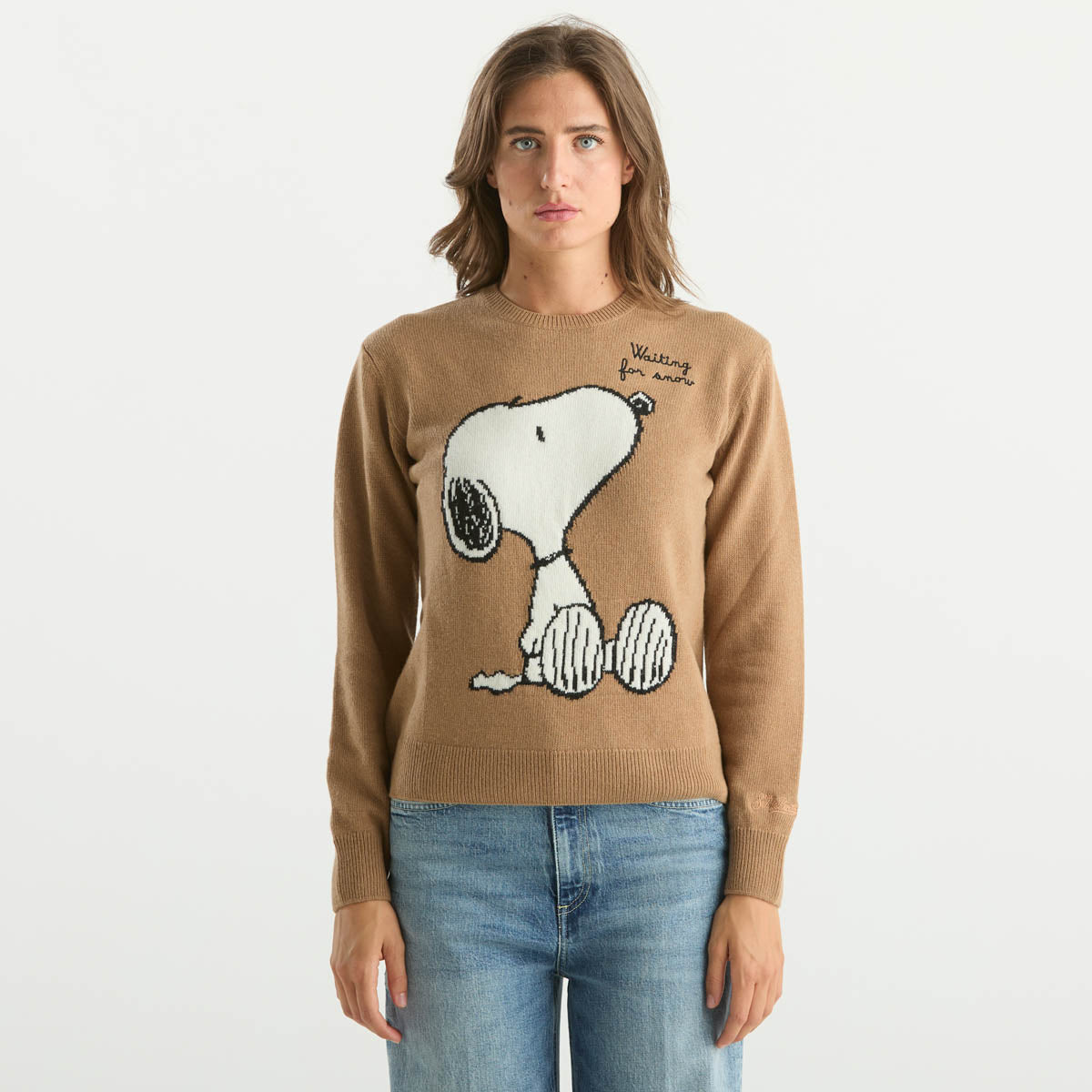 Mc2 Saint Barth maglione new queen snoopy beige