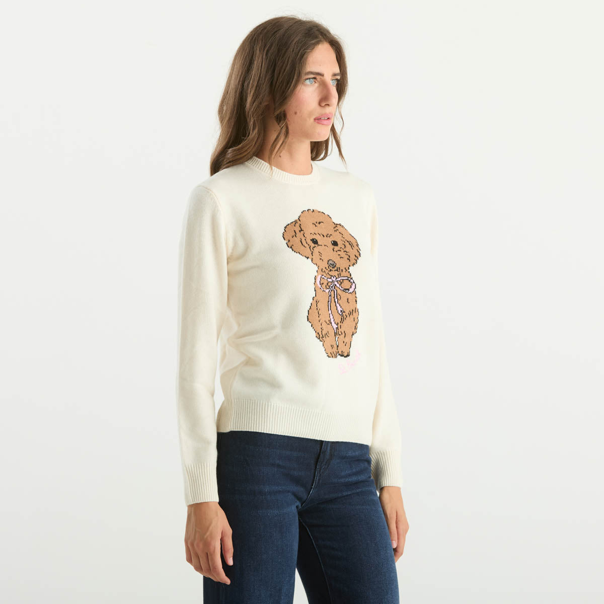 Mc2 Saint Barth maglione new queen poodle bow