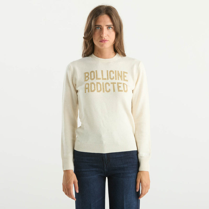 Mc2 Saint Barth maglione new queen bollicine panna