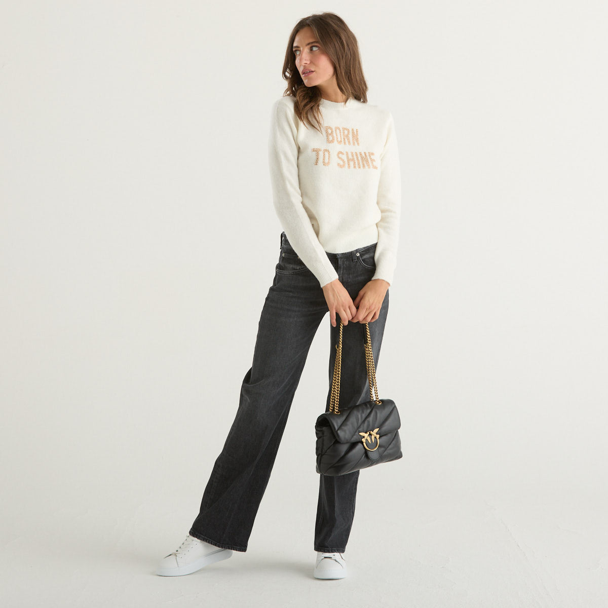 Mc2 Saint Barth maglione born shine strass alpaca