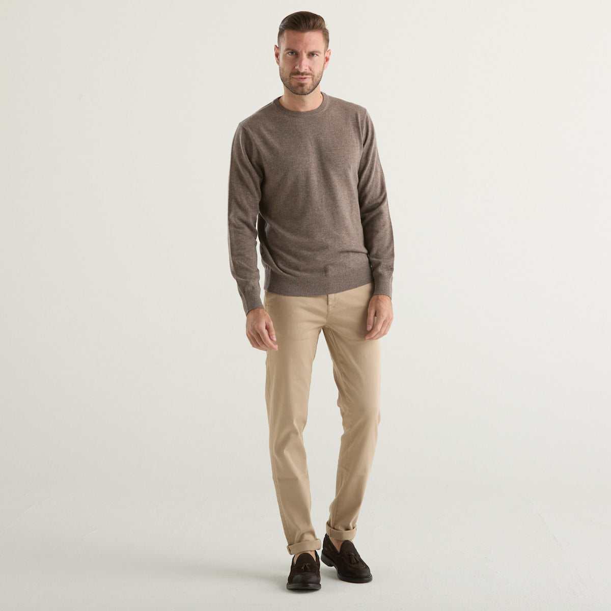 Mc2 Saint Barth maglione in merinocash marrone