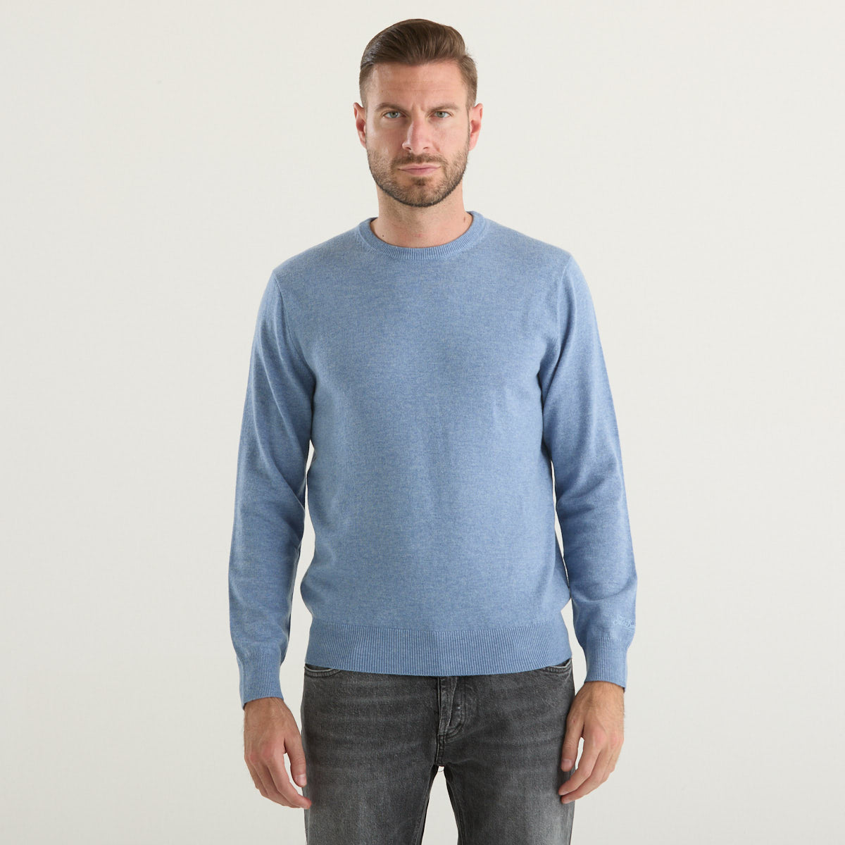 Mc2 Saint Barth maglione in merinocash indaco