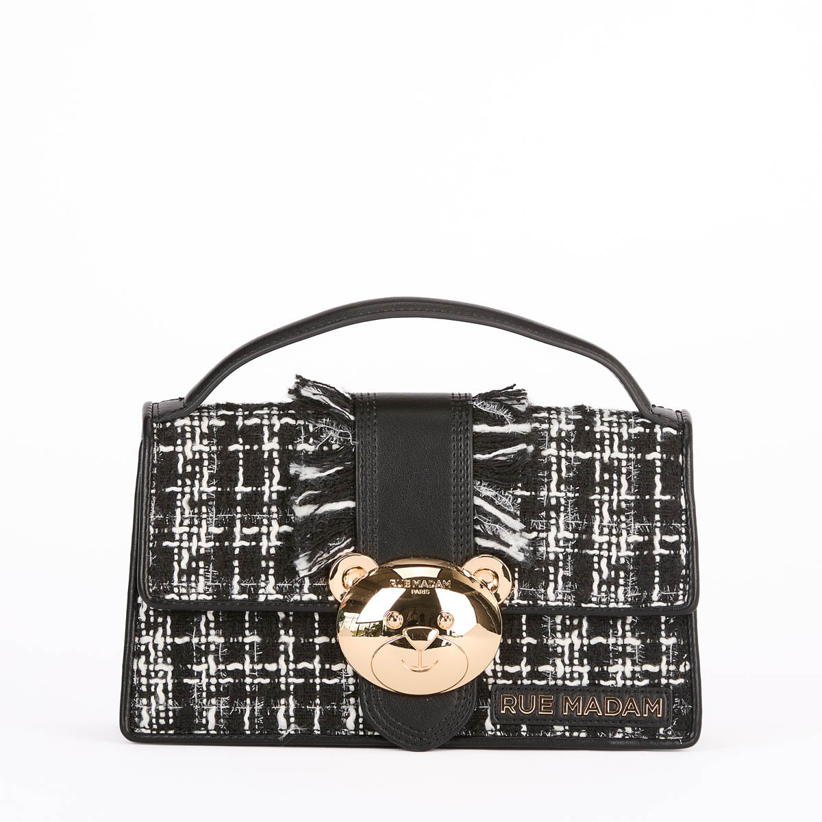 Rue Madam teddy it bag avenue tessuto nero