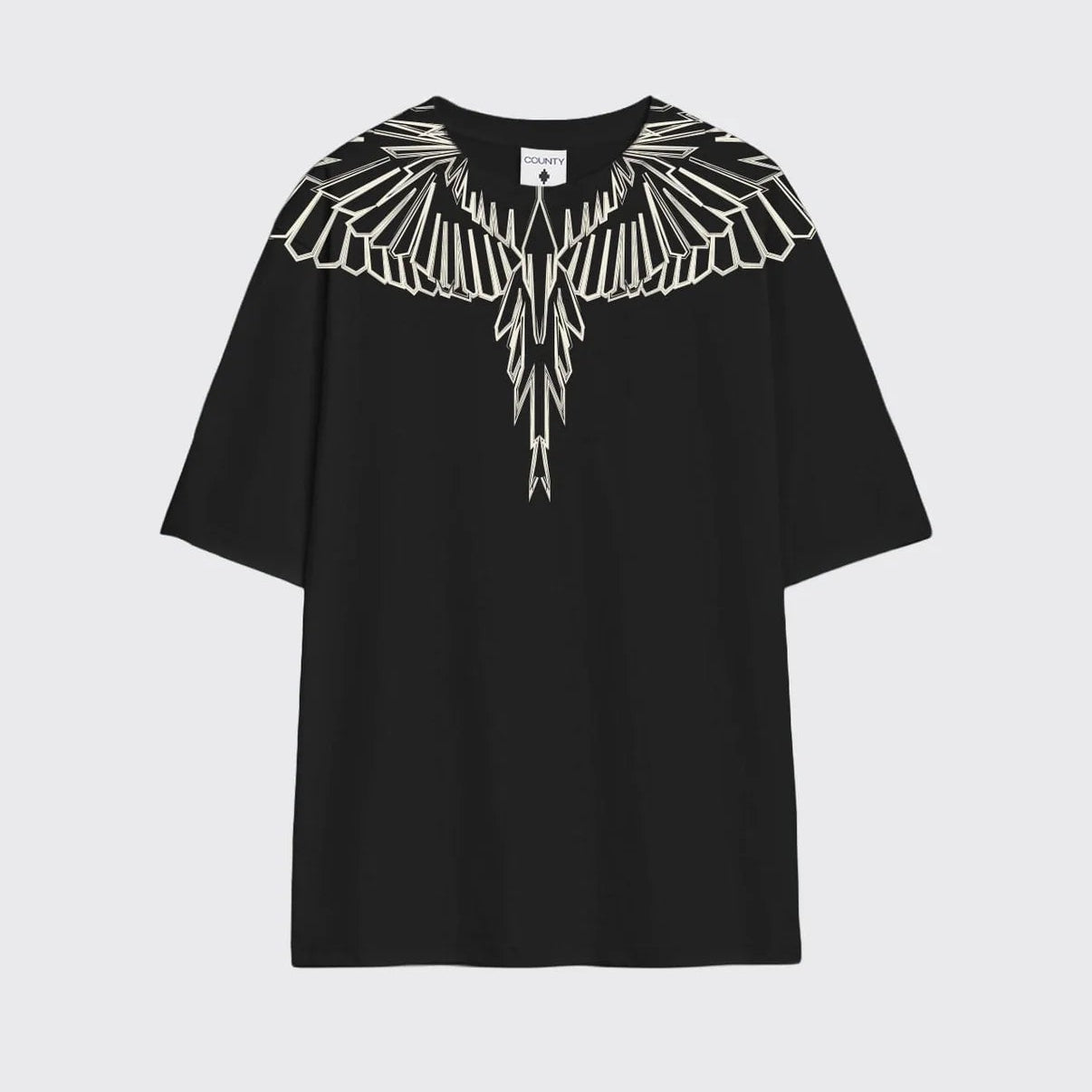 County of Milan t-shirt in cotone con stampa ali