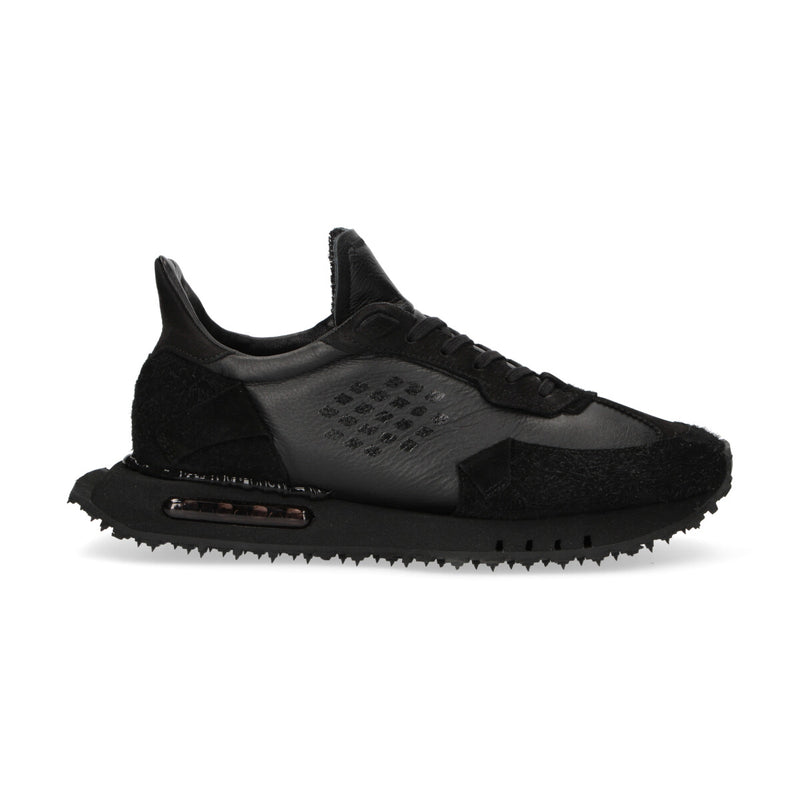 Be Positive sneaker Race pelle camoscio nera
