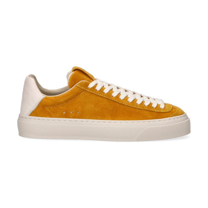 Aqva Alta sneaker Doge in camoscio giallo ocra
