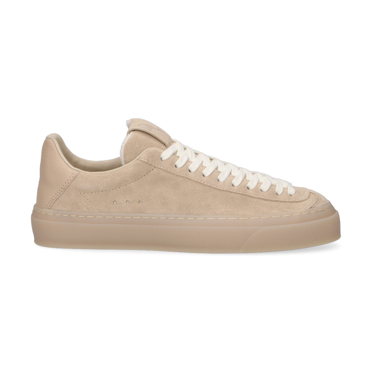 Aqva Alta sneaker Doge in camoscio beige