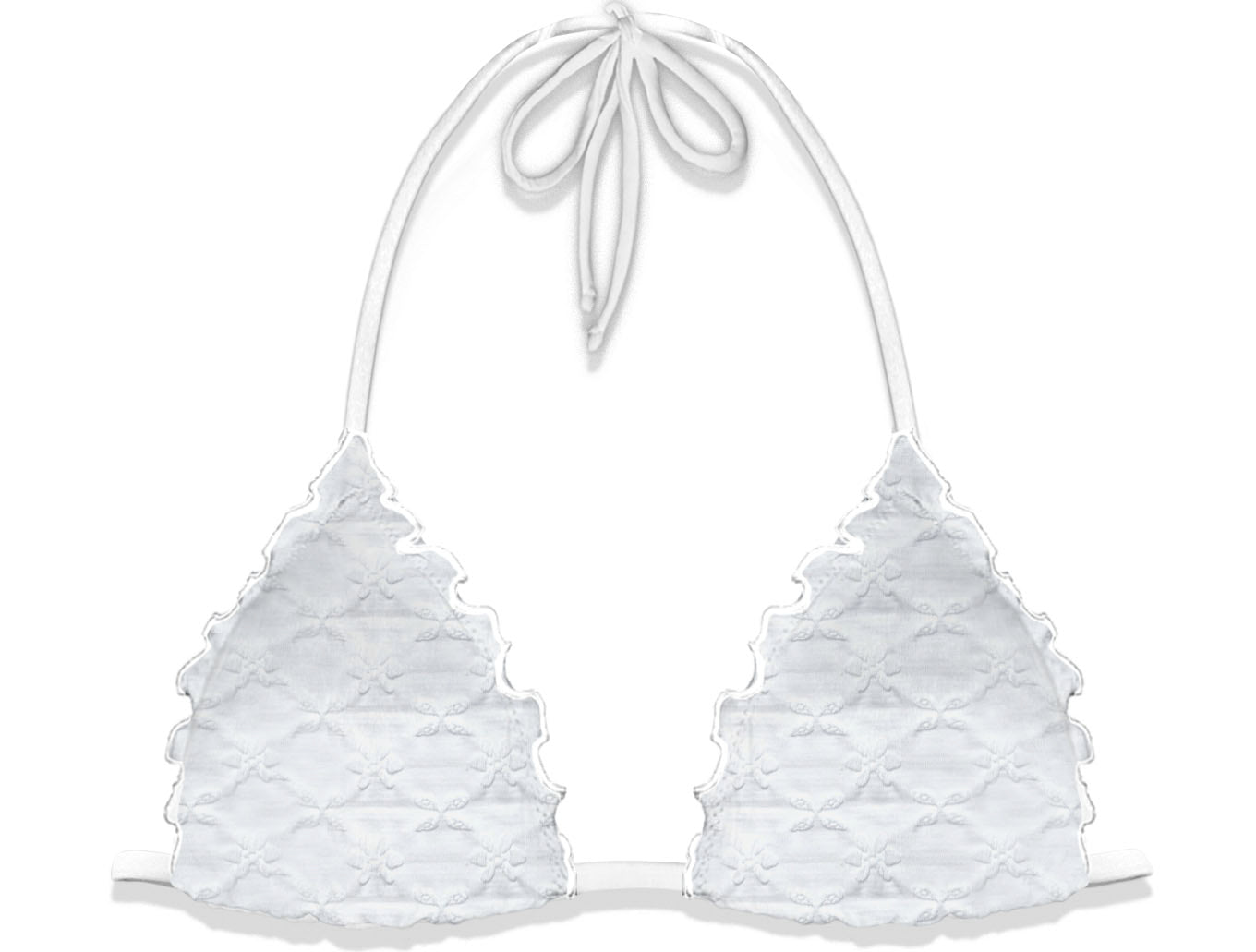 Mc2 Saint Barth triangolo mini daisy embry bianco