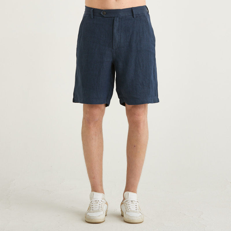 Mc2 Saint Barth bermuda in lino blu