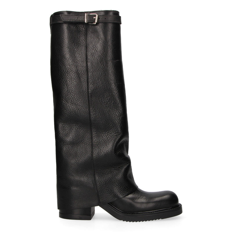 Ovyè stivale gambale risvoltato con fibbia